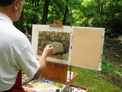 David Eakin - the artist at work